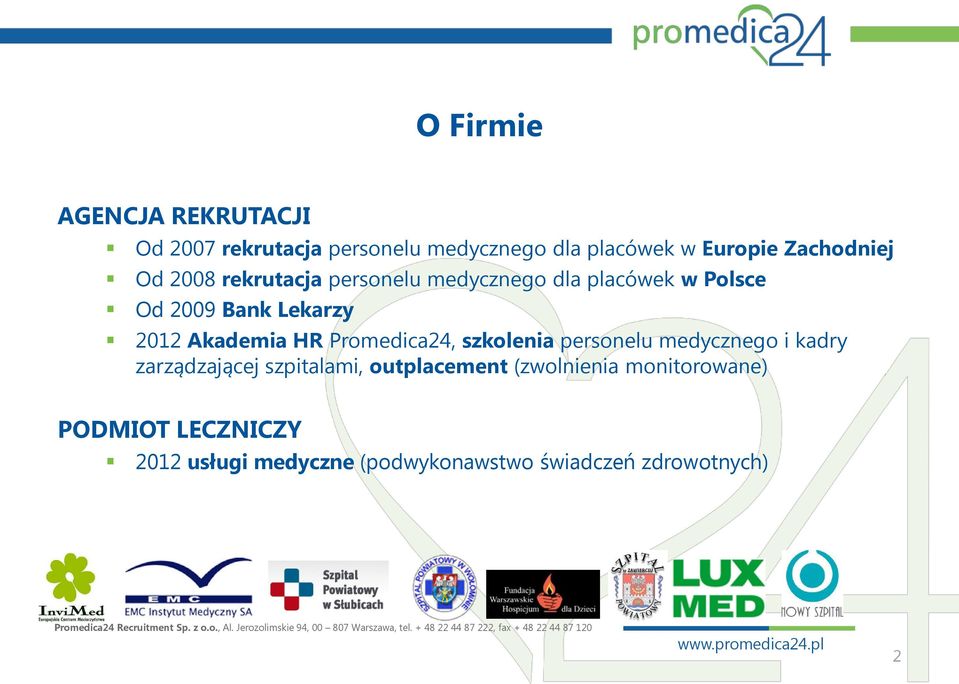 Akademia HR Promedica24, szkolenia personelu medycznego i kadry zarządzającej szpitalami,
