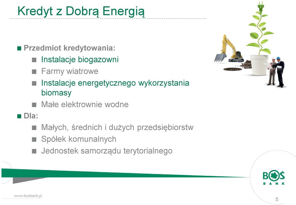 wykorzystania biomasy Małe elektrownie wodne Małych, średnich i