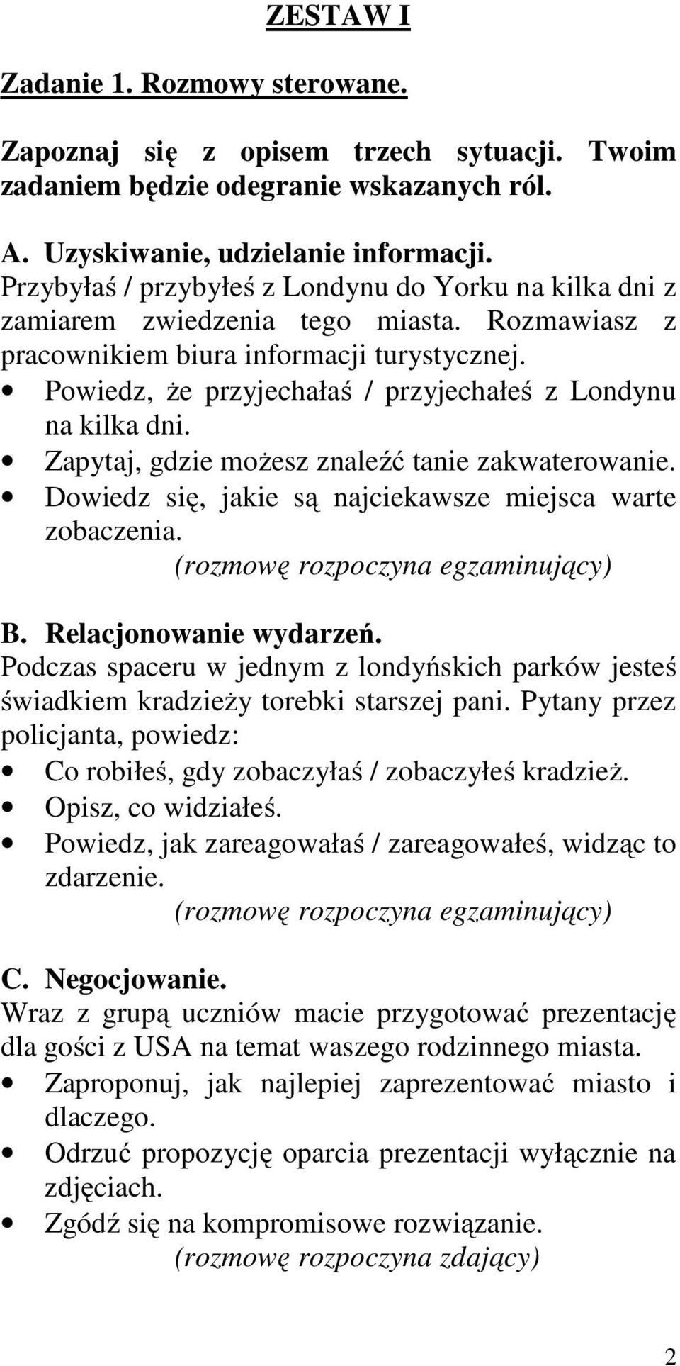 Opisz Poniższą Ilustrację I Odpowiedz Na Pytania Egzaminującego PRZYKŁADOWE ZESTAWY MATURALNE - PDF Darmowe pobieranie