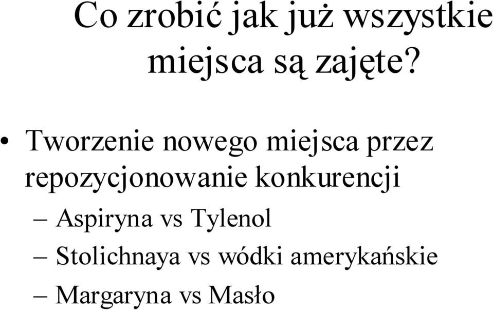 Tworzenie nowego miejsca przez