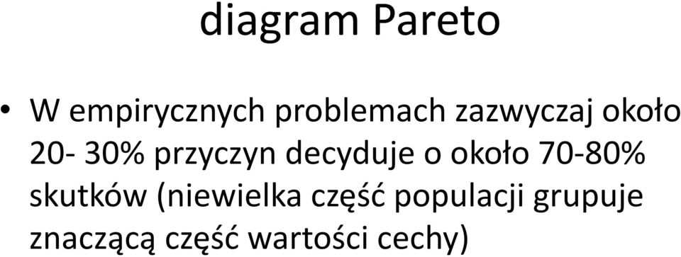 około 70-80% skutków (niewielka część