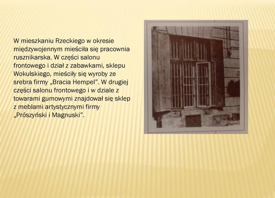 wyroby ze srebra firmy Bracia Hempel.