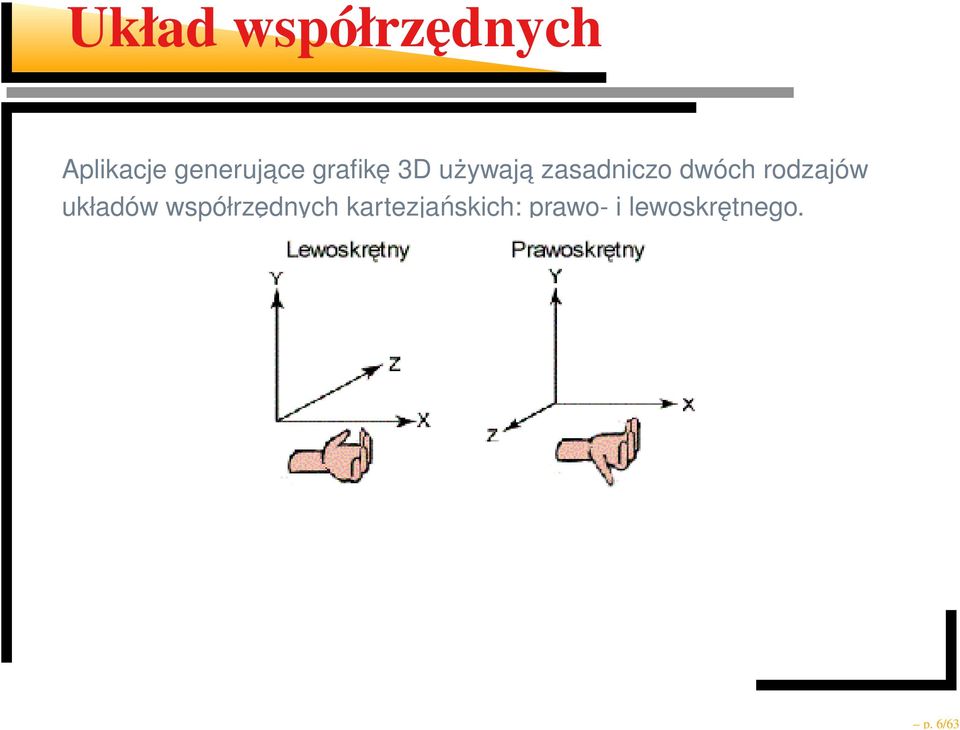 zasadniczo dwóch rodzajów układów