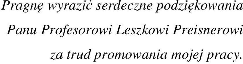 Profesorowi Leszkowi