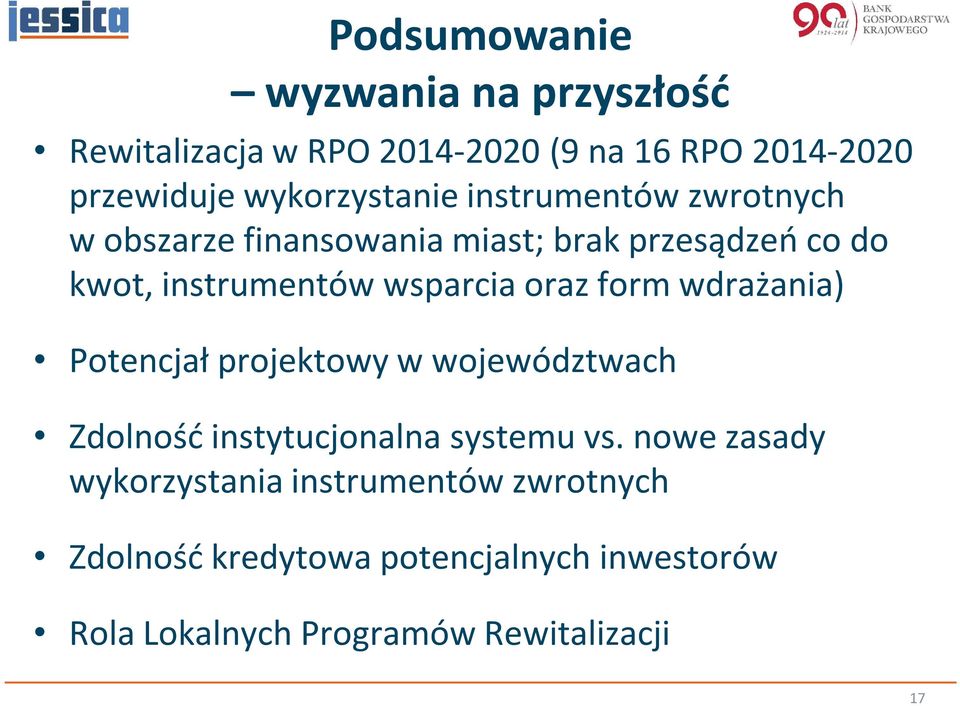 wsparcia oraz form wdrażania) Potencjał projektowy w województwach Zdolność instytucjonalna systemu vs.