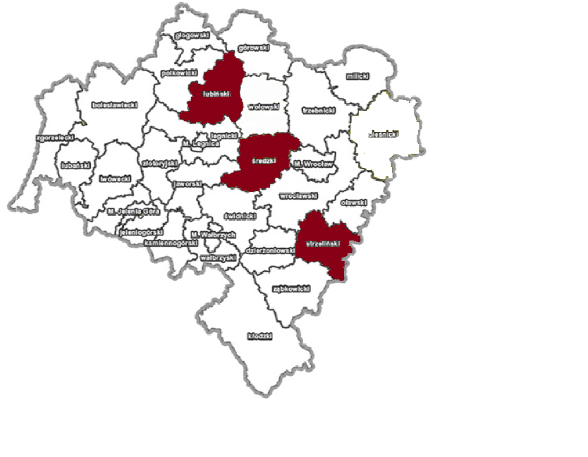 powiat: 4. średzki 5. lubiński 6.