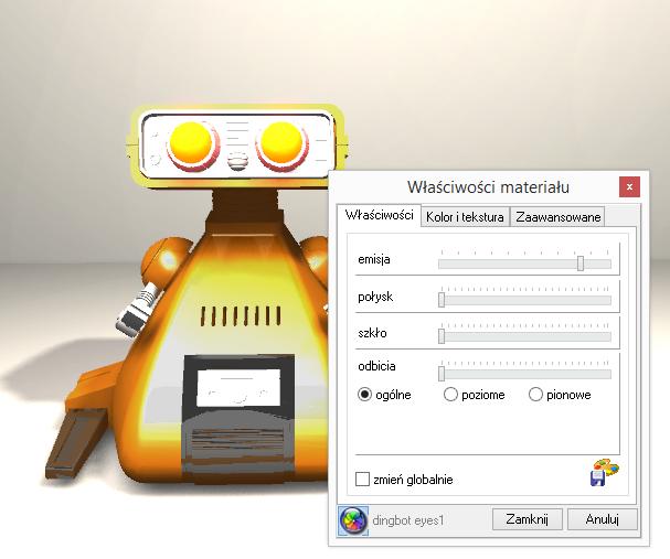 Instrukcja obsługi programu CAD Decor 2.2 Rys. 284 - wybór koloru dla pierwszej warstwy modelu Rys.