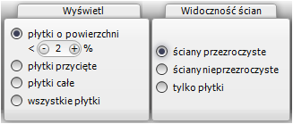 Instrukcja obsługi programu CAD Decor 2.2 Rys. 349 - okno danych projektu i studia - widok obu zakładek Rys. 350 - raport użytych płytek wygenerowany w programie CAD Decor - podgląd wydruku 9.