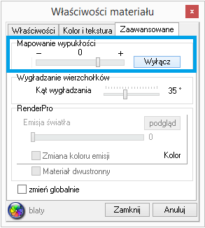 dodaje obrazowi głębi.