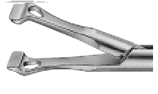 Typ wkładki Typ izolacji szczękowej zewnętrznej Grasper uniwersalny, z otworem, PO191R, 5 mm, PO736R Atraumatyczne kleszcze typu DeBakey, PO118R, 50 mm szczęka, 5 mm, 37 cm PO624R PM977R