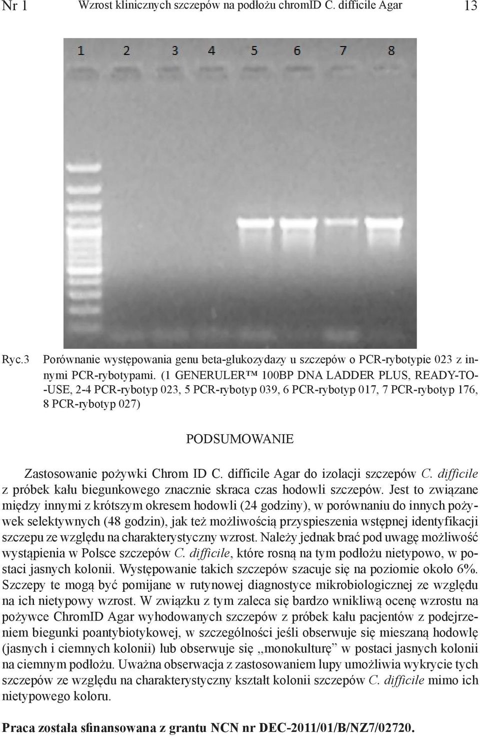difficile Agar do izolacji szczepów C. difficile z próbek kału biegunkowego znacznie skraca czas hodowli szczepów.