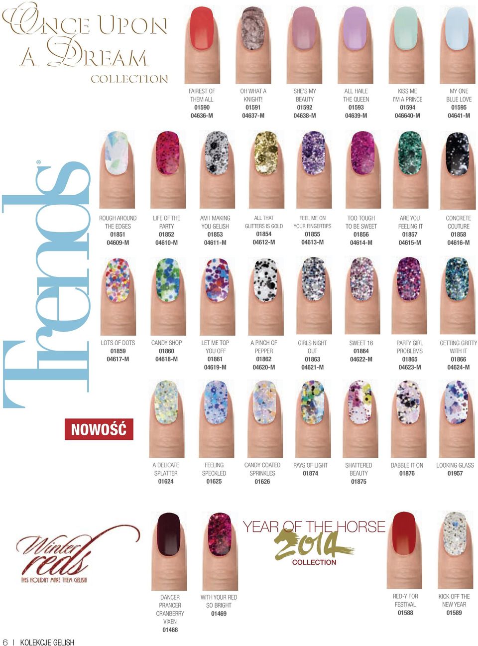 01852 04610-M AM I MAKING YOU GELISH 01853 04611-M ALL THAT GLITTERS IS GOLD 01854 04612-M FEEL ME ON YOUR FINGERTIPS 01855 04613-M TOO TOUGH TO BE SWEET 01856 04614-M ARE YOU FEELING IT 01857