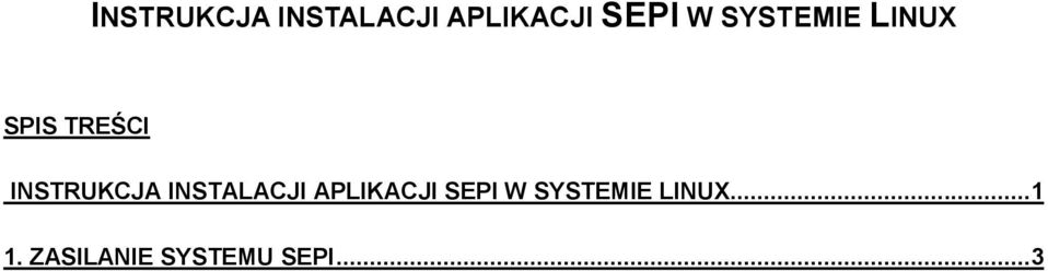 SEPI W SYSTEMIE LINUX.