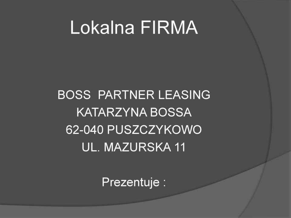KATARZYNA BOSSA 62-040