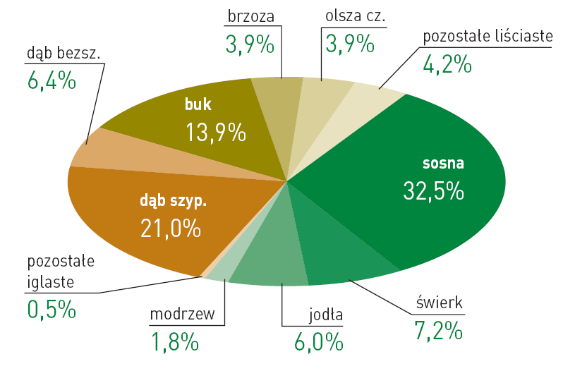 Udział gatunków w