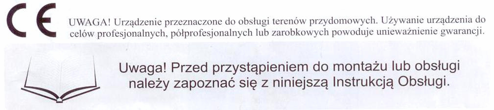 SPRZĘT OGRODNICZY Instrukcja Obsługi Opryskiwacz Testy wibracji: