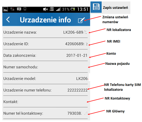 Aby wysyłanie komend przez SMS było możliwe