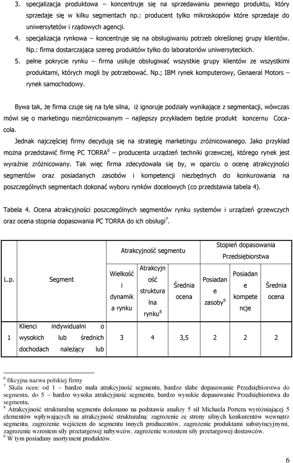 firma usiłuje obsługiwać wszystkie grupy klientów ze wszystkimi produktami, których mogli by potrzebować Np; IBM rynek komputerowy, Genaeral Motors rynek samochodowy Bywa tak, że firma czuje się na