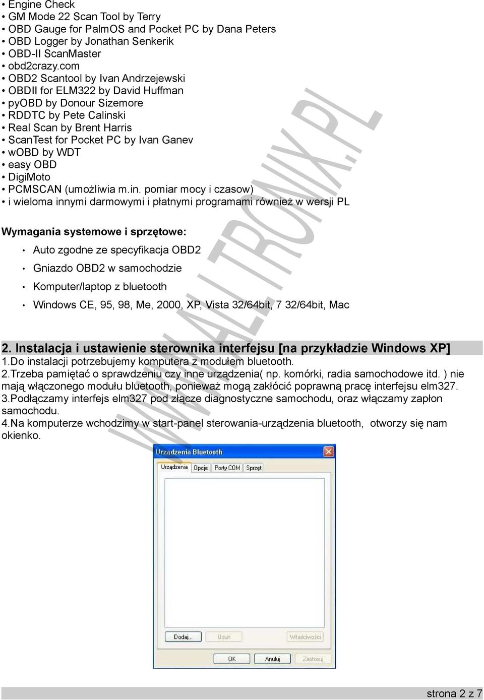 easy OBD DigiMoto PCMSCAN (umożliwia m.in.