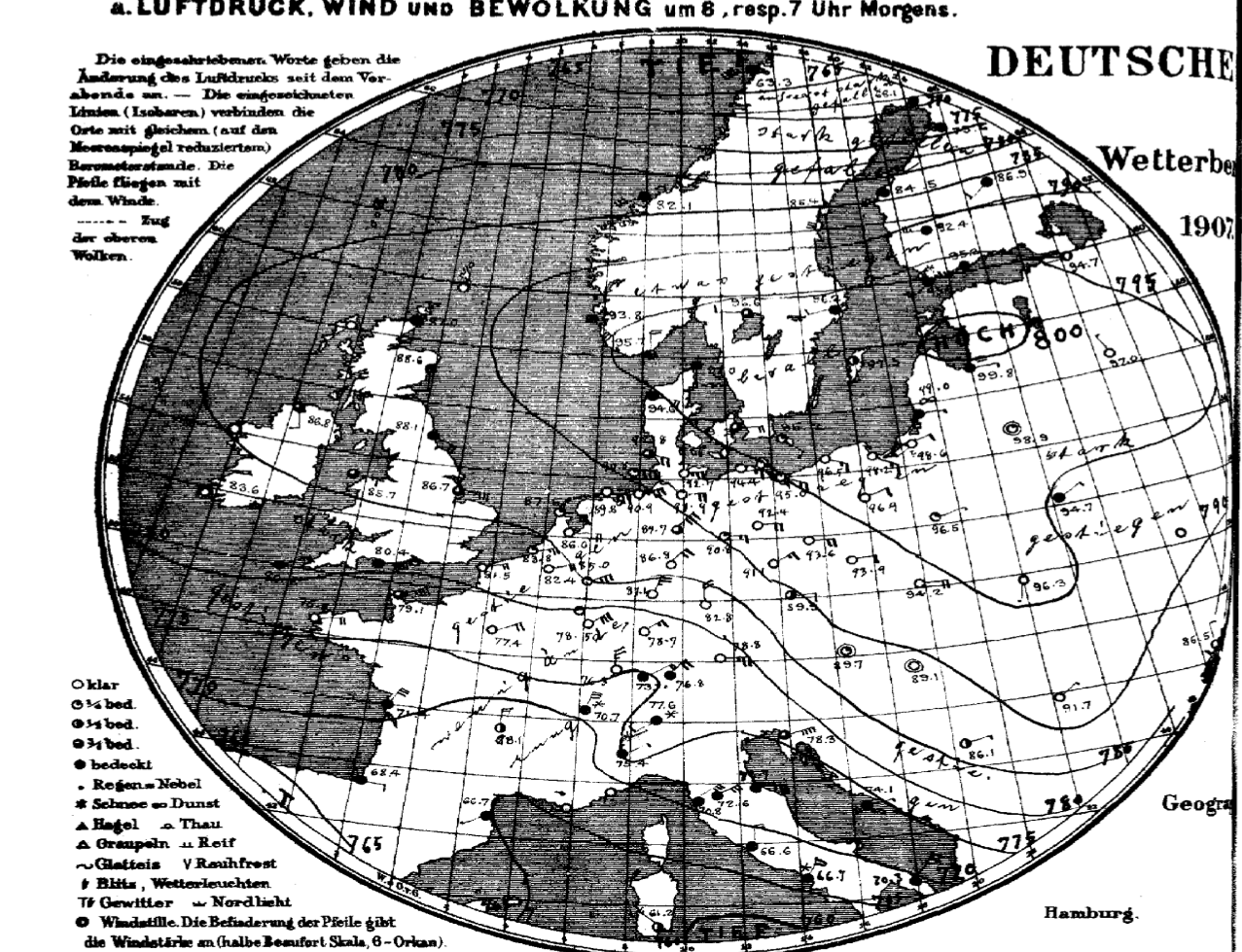 (Aktualizacja!) O ekstremalnych wartościach ciśnienia w Polsce w dniu 23 stycznia 1907 pisałem już parokrotnie.