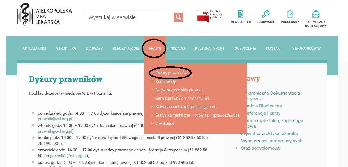 PORADY PRAWNE W siedzibie WIL istnieje możliwość uzyskania porad