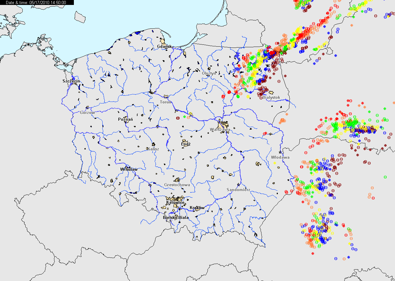 00 UTC) Mapa synoptyczna (z 18 V 2010, godz. 00 UTC) 17 maja 2010 r.