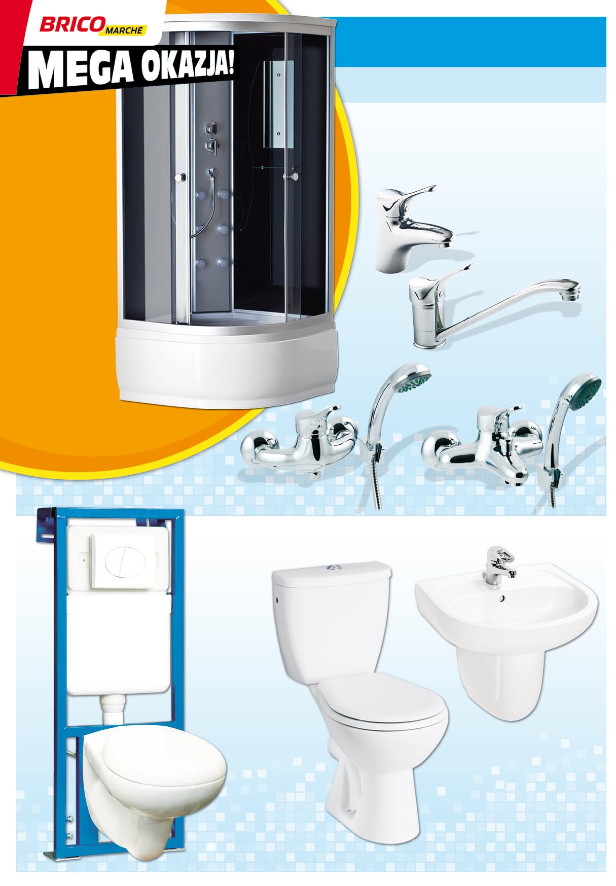 Seria baterii chrom KORTINA głowica ceramiczna 40 mm mieszacz Eco 5 lat gwarancji deszczownica 6 dysz masujących Baterie stojące Kortina posiadają ceramiczny mieszacz Eco pozwalający zaoszczędzić