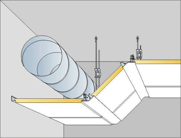 2.3.4. Ruszt kolor biały: Tłoczone aluminium, wykończone w kolorze białym 500. L=3000. Do zmian poziomu sufitu o 45 stopni. 3. SPRZĘT. 3.1. Ogóle wymagania dotyczące sprzętu.