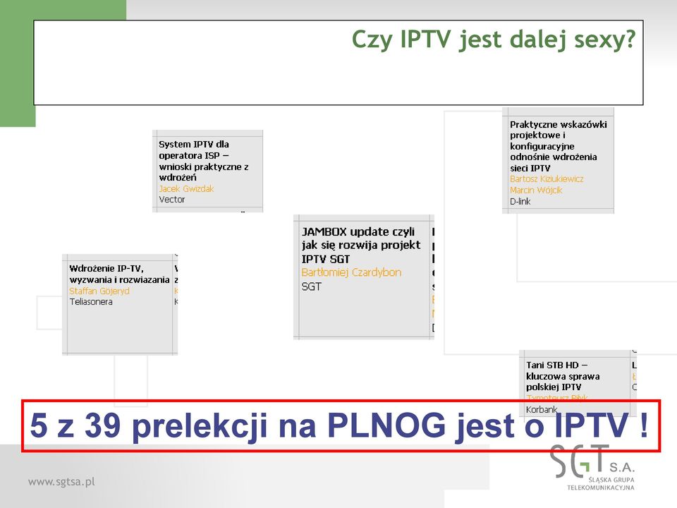 prelekcji na PLNOG