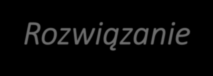 Rozwiązanie miesiąc Liczba szkód zgłoszonych do 31 grudnia (y) Średni czas pomiędzy zaistnieniem szkody a 31 grudnia Funkcja opóźnień u(t) Oszacowana liczba szkód x=y/u(t) Oszacowana liczba szkód