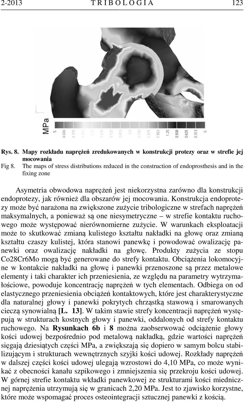 dla obszarów jej mocowania.