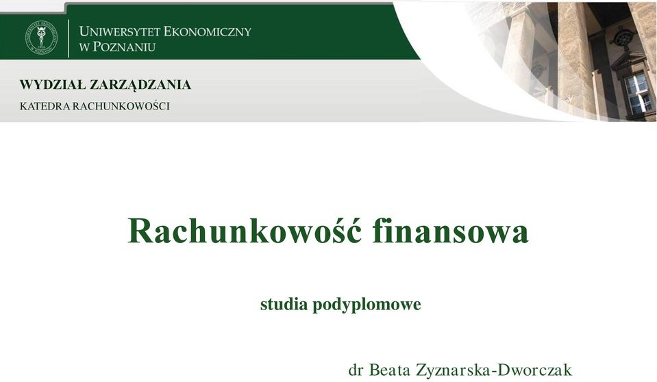 finansowa studia