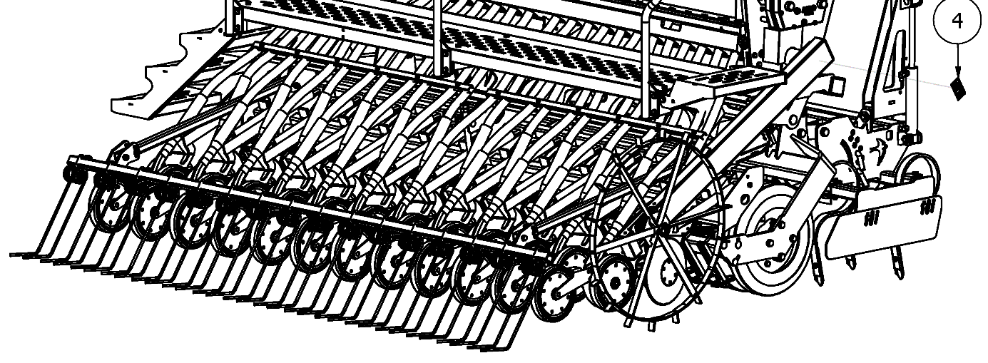 Rysunek A2 SIM0012_1 Piktogramy 1 1 AP00030 Naklejka AGRO-MASZ 2 4 SI00556 odblask 140x200 3 1