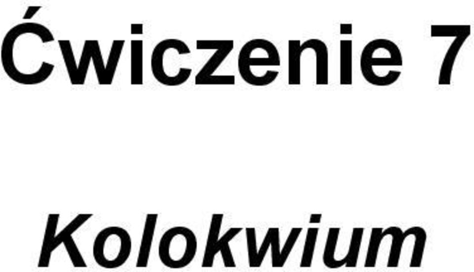 Kolokwium
