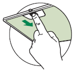 5. OBSŁUGA BIEśĄCA 5.1. Czyszczenie panelu Comfort - 11 - W celu otworzenia panelu naleŝy go pociągnąć do siebie w środkowej części okapu (patrz rysunek obok).