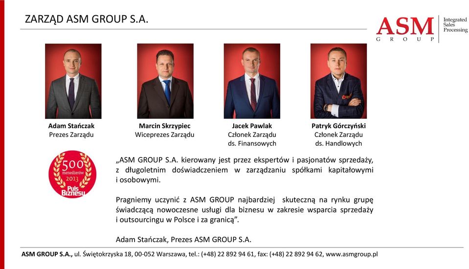 M GROUP S.A.