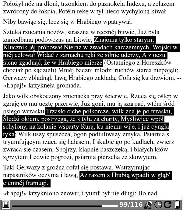 13 Adnotacje Własne adnotacje, szkice służą do tworzenia dowolnych, również odręcznych adnotacji (notatek) w treści. 13.