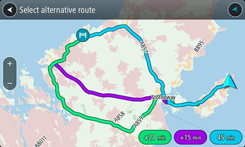 Tip: Všetky kódy mapcode v tomto príklade označujú jedno miesto hrad Edinburgh v Spojenom kráľovstve. V časti Čo sú kódy mapcode nájdete informácie o tom, ako zistiť kód mapcode daného miesta. 4.