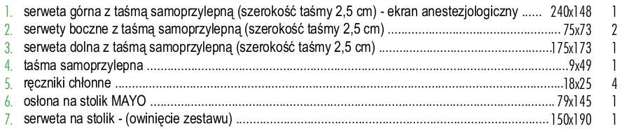 gramaturze 35g/m2, z dodatkowymi wzmocnieniami na przodzie o gramaturze min. 33g/m2 i na rękawach min.