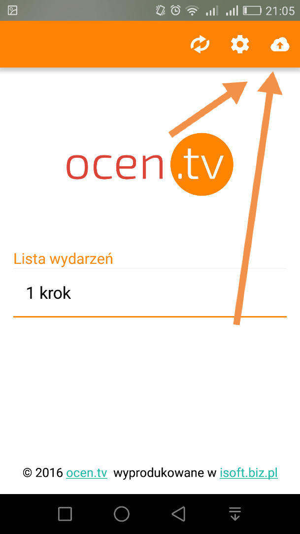 8. Kończymy nagranie -> ocena końcowa Osoby, które dokonywały ocen, otrzymały możliwość dokonania oceny końcowej wystąpienia. Wracamy do głównego ekrany klikając na logo ocen.tv.