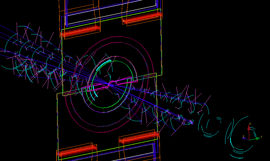 Działanie - ślady Każdy moduł dostarcza dwóch współrzędnych: R i Φ, a z jest pozycją sensora pełna rekonstrukcja śladu