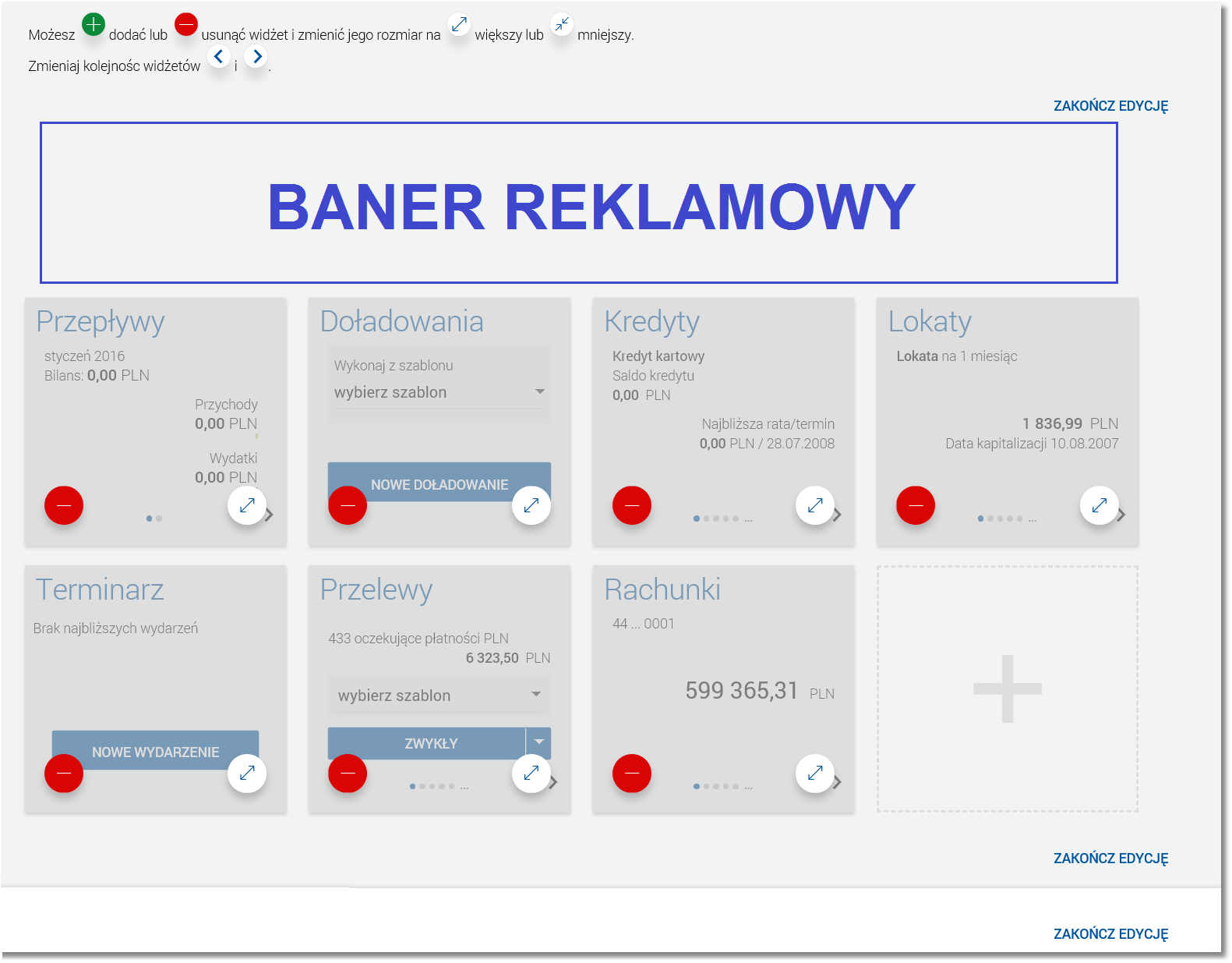Rozdział 5 Obsługa interfejsu użytkownika reklamowych zdefiniowanych w systemie BankAdmin.