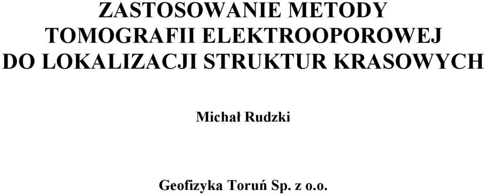 STRUKTUR KRASOWYCH Michał