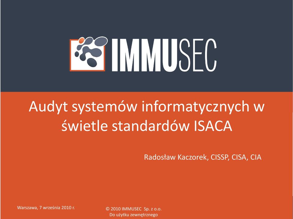 Radosław Kaczorek, CISSP,