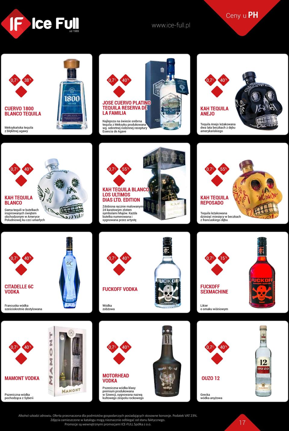 inspirowanych świętem obchodzonym w Ameryce Południowej ku czci umarłych KAH TEQUILA BLANCO LOS ULTIMOS DIAS LTD. EDITION Zdobiona ręcznie malowanymi 24 karatowym złotem symbolami Majów.