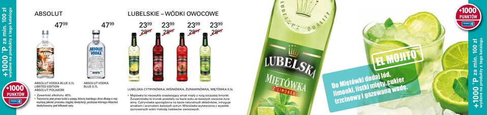 Lubelskie wódki owocowe 23 99 23 99 23 99 23 99 28 99 28 99 28 99 28 99 Lubelska Cytrynówka, Wiśniówka, Żurawinówka, Miętówka 0.
