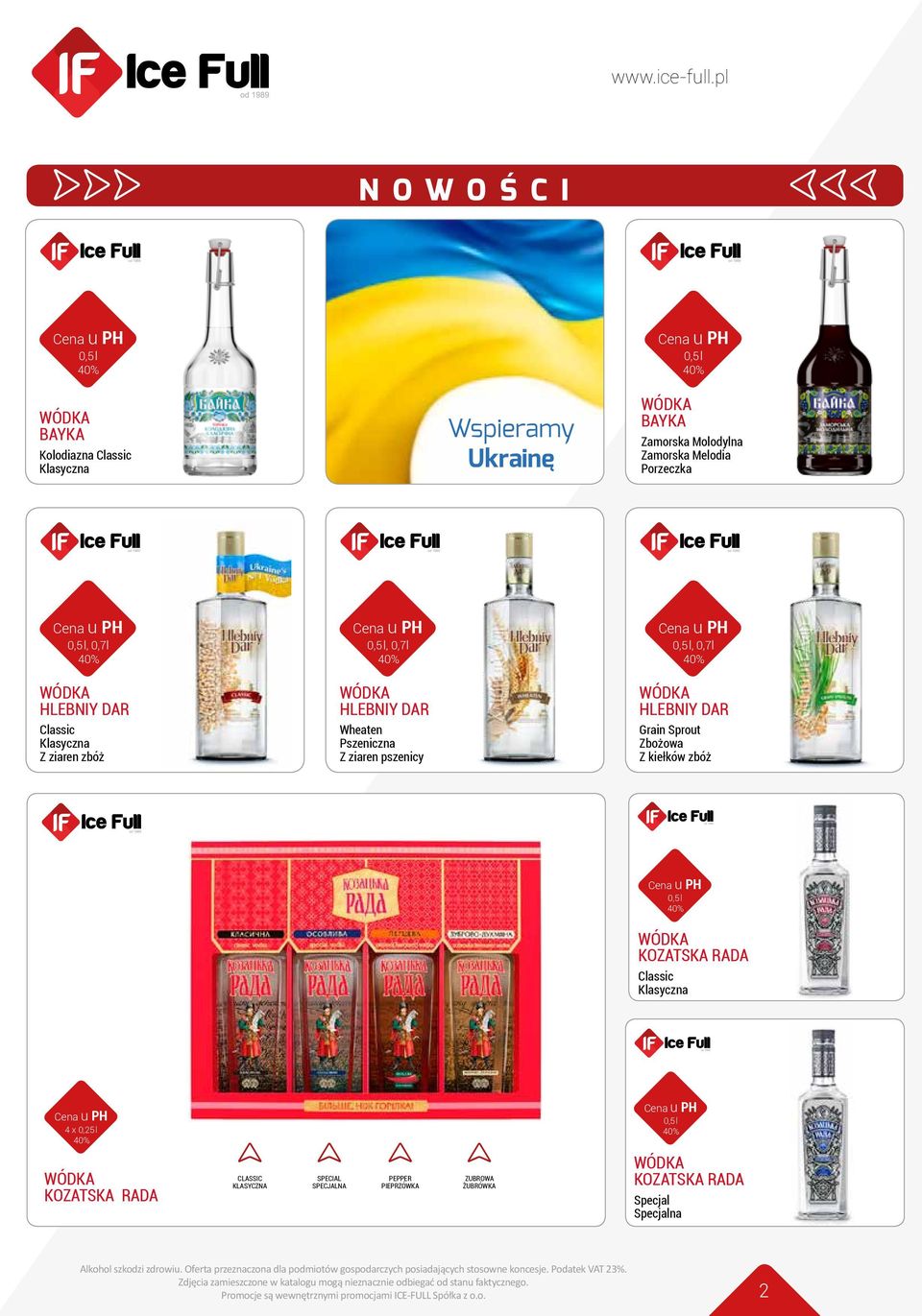 pszenicy, 0,7l HLEBNIY DAR Grain Sprout Zbożowa Z kiełków zbóż KOZATSKA RADA Classic Klasyczna 4 x 0,25 l