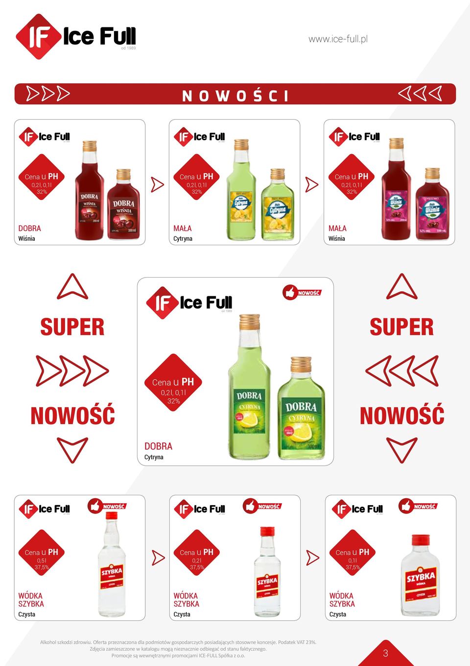 NOWOŚĆ 0,2 l, 0,1l 32% NOWOŚĆ DOBRA Cytryna 37,5% 0,2 l