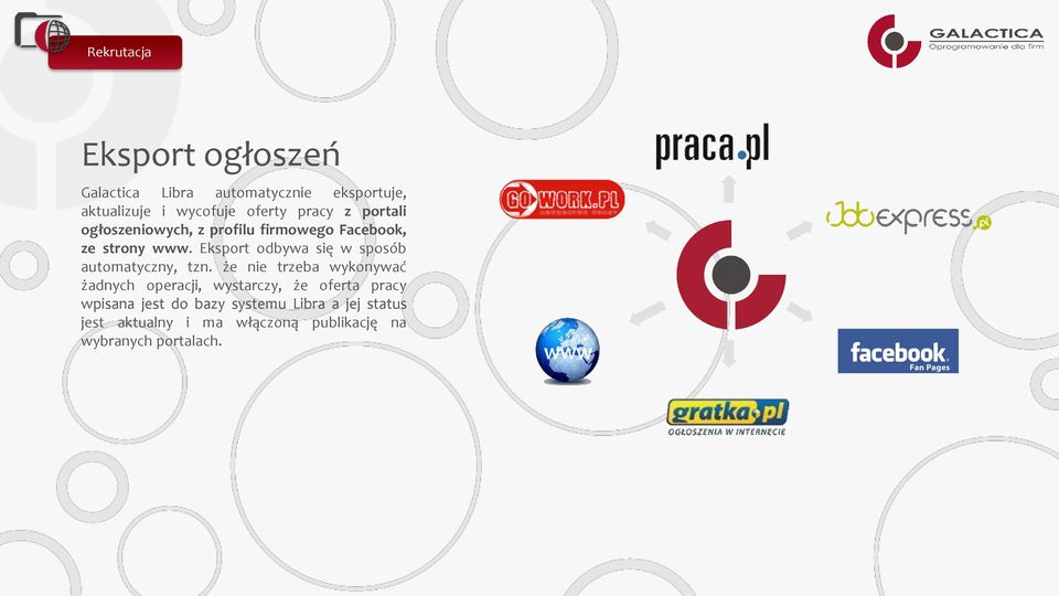 Eksport odbywa się w sposób automatyczny, tzn.