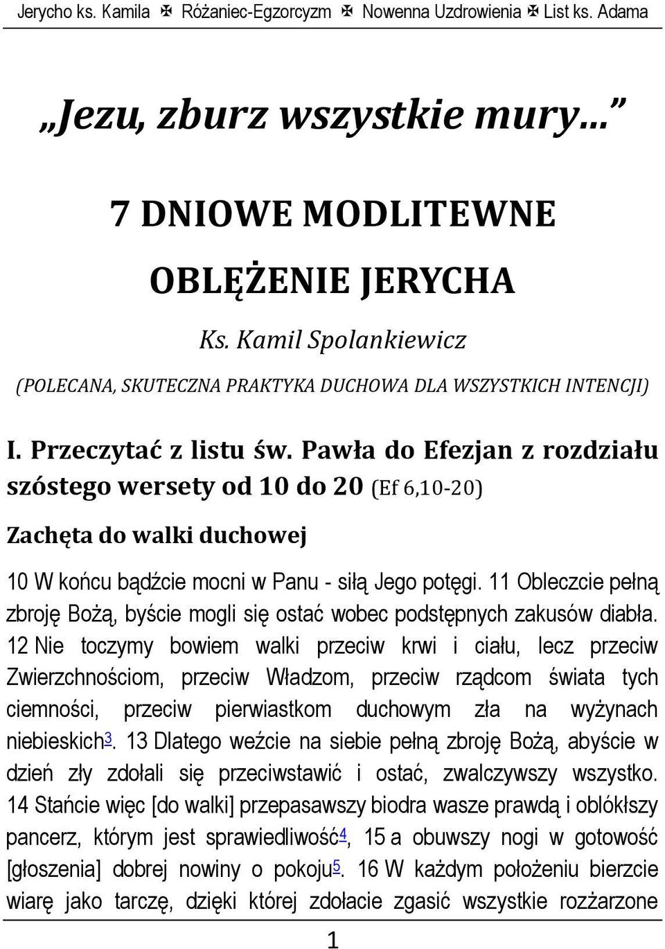 11 Obleczcie pełną zbroję Bożą, byście mogli się ostać wobec podstępnych zakusów diabła.